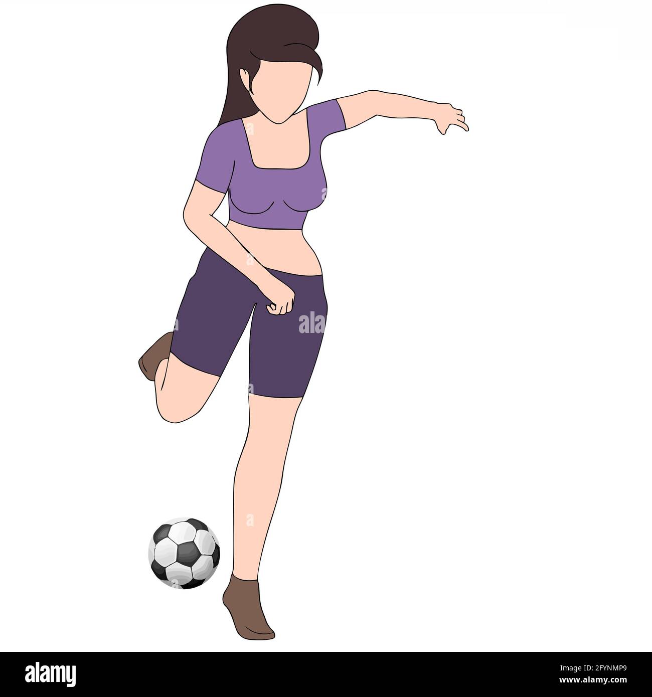 Young soccer player cartoon character Cut Out Stock Images & Pictures Alamy