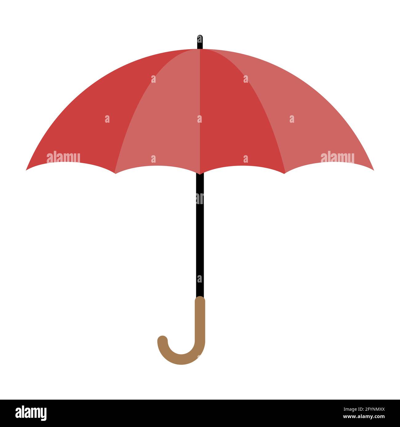 Umbrella flat icon vector design isolated on white background. Rain drop protection . Stock Vector