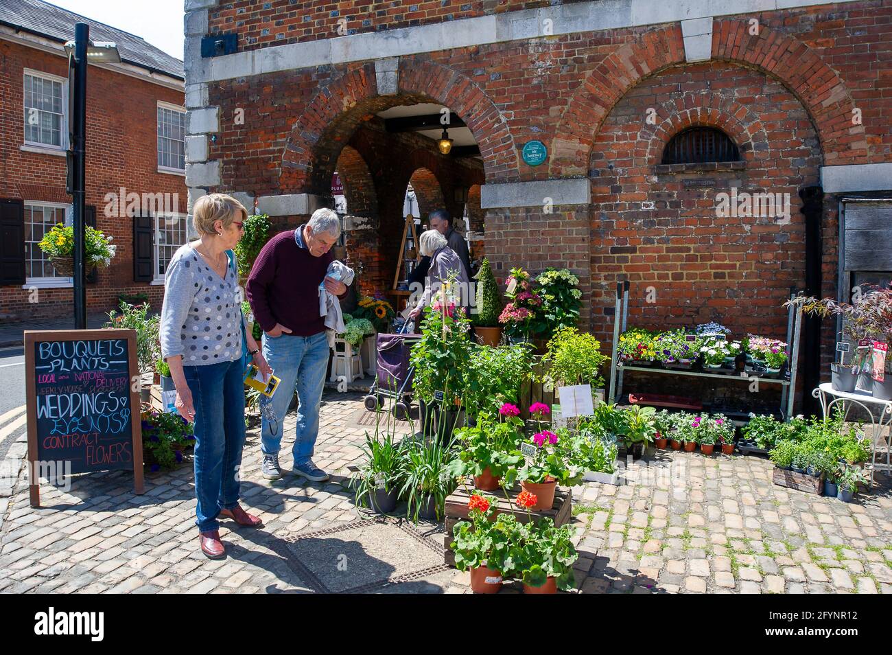 Old Amersham, Buckinghamshire, UK. 29th May, 2021. The Saturday Market