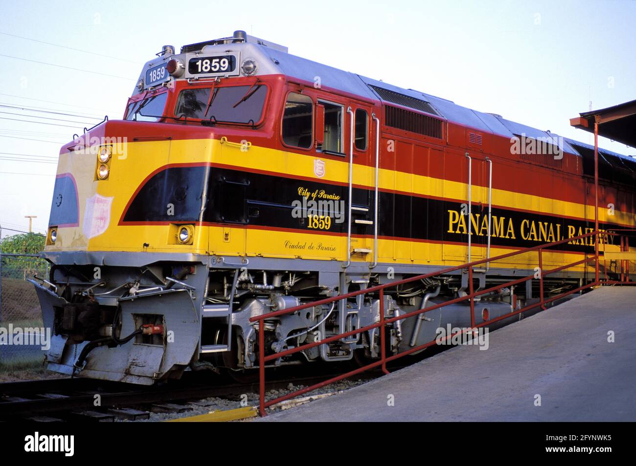 Panama, Panama canal, Miraflores lock Stock Photo