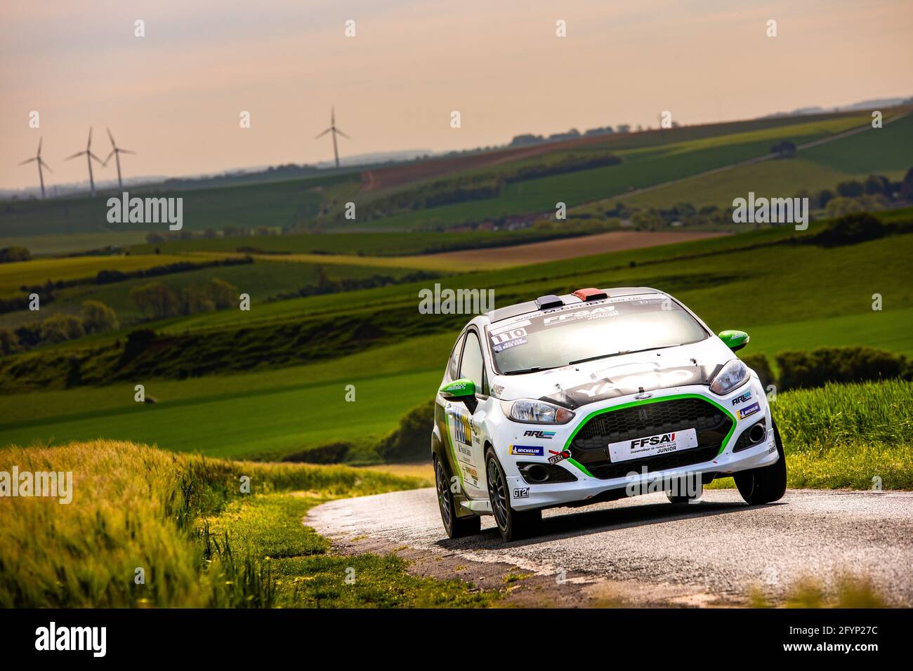 110 Bonnet Guillaume, Blanc Nicolas, Ford Fiesta, action during the Rallye  du Touquet 2021, 1st round of the Championnat de France des Rallyes 2021,  from May 27 to 29 in Le Touquet,