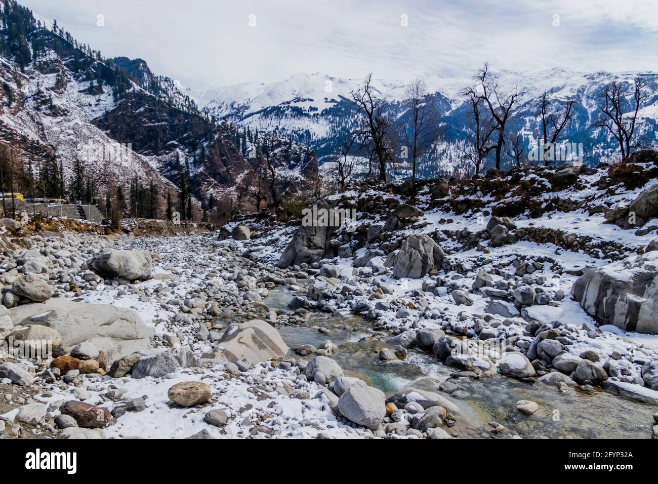 Paragliding in Manali, Himachal Pradesh Stock Photo