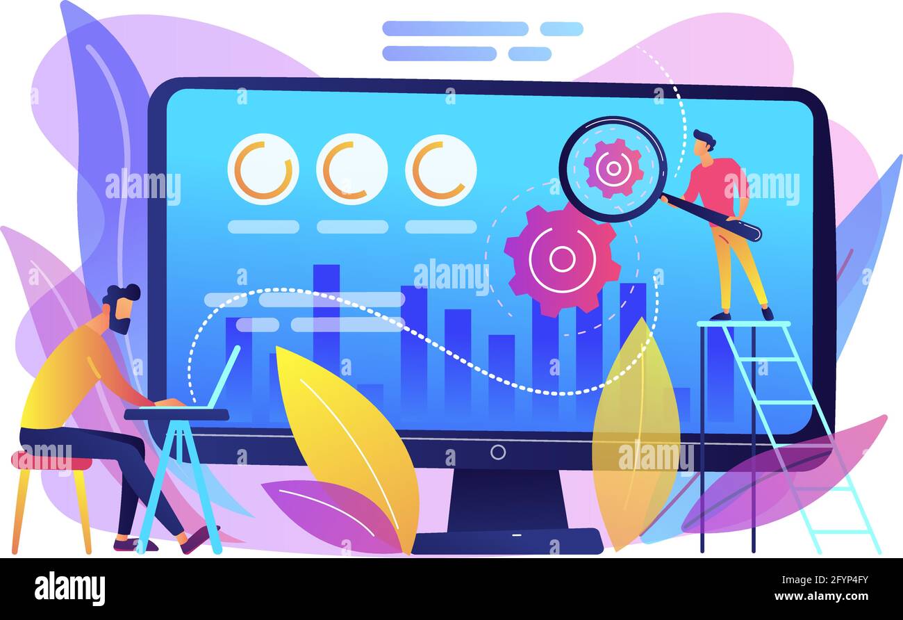CRO analyst and specialist increase customers percentage. Conversion rate  optimization, digital marketing system, lead attraction marketing concept.  B Stock Vector Image & Art - Alamy