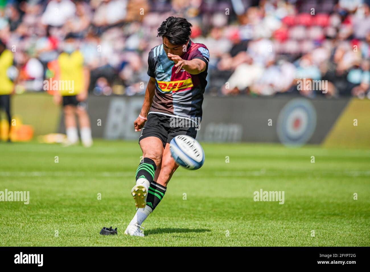 LONDON, UNITED KINGDOM. 29th, May 2021. during Gallagher Premiership Rugby Round 20 Match between Harlequins vs Bath Rugby at Twickhenham Stoop Stadium on Saturday, 29 May 2021. LONDON ENGLAND. Credit: Taka G Wu/Alamy Live News Stock Photo