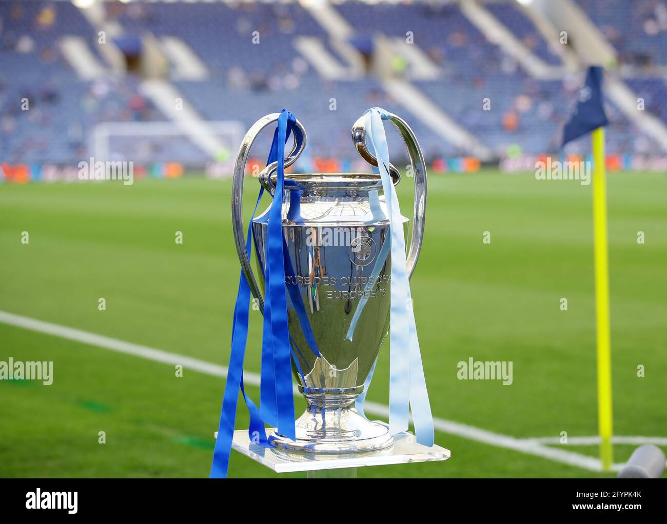 Porto, Portugal, 29th May 2021. The Champions League Trophy before the UEFA Champions  League match at the Estadio do Dragao, Porto. Picture credit should read:  David Klein / Sportimage Stock Photo - Alamy