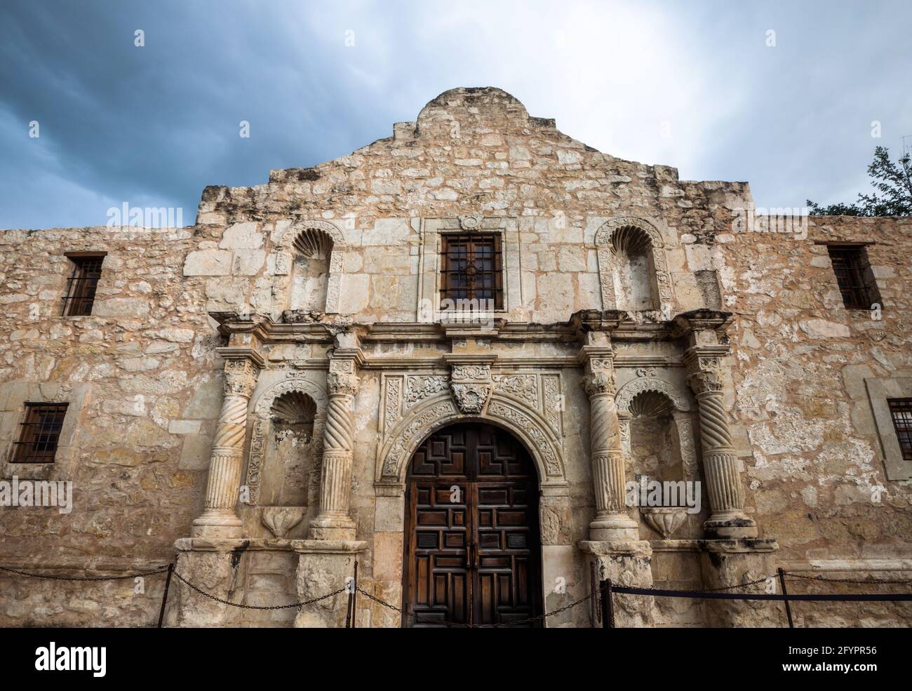 The Alamo, an American icon in the Republic of Texas, site of the Battle of the Alamo on March 6, 1836 Stock Photo