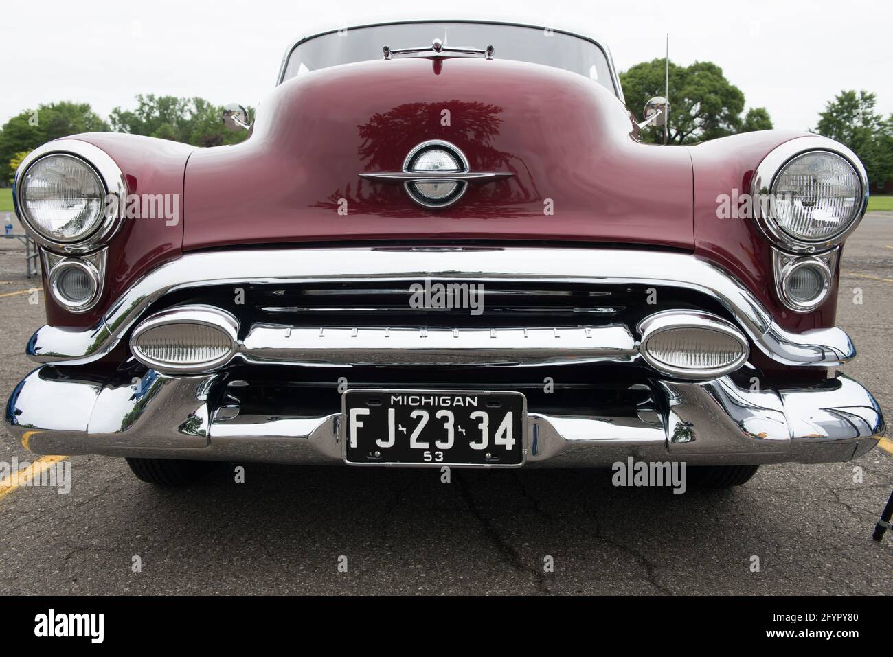 A Classic 1953 Oldsmobile Eighty-Eight Stock Photo