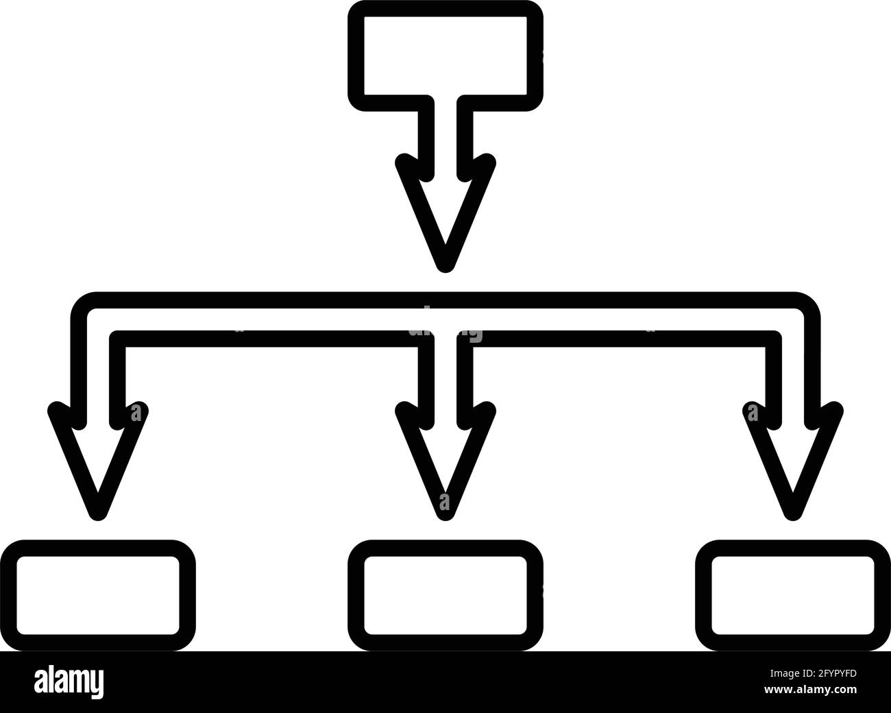 Simple vector Illustration of Architecture, hierarchy icon use for various purpose. Stock Vector