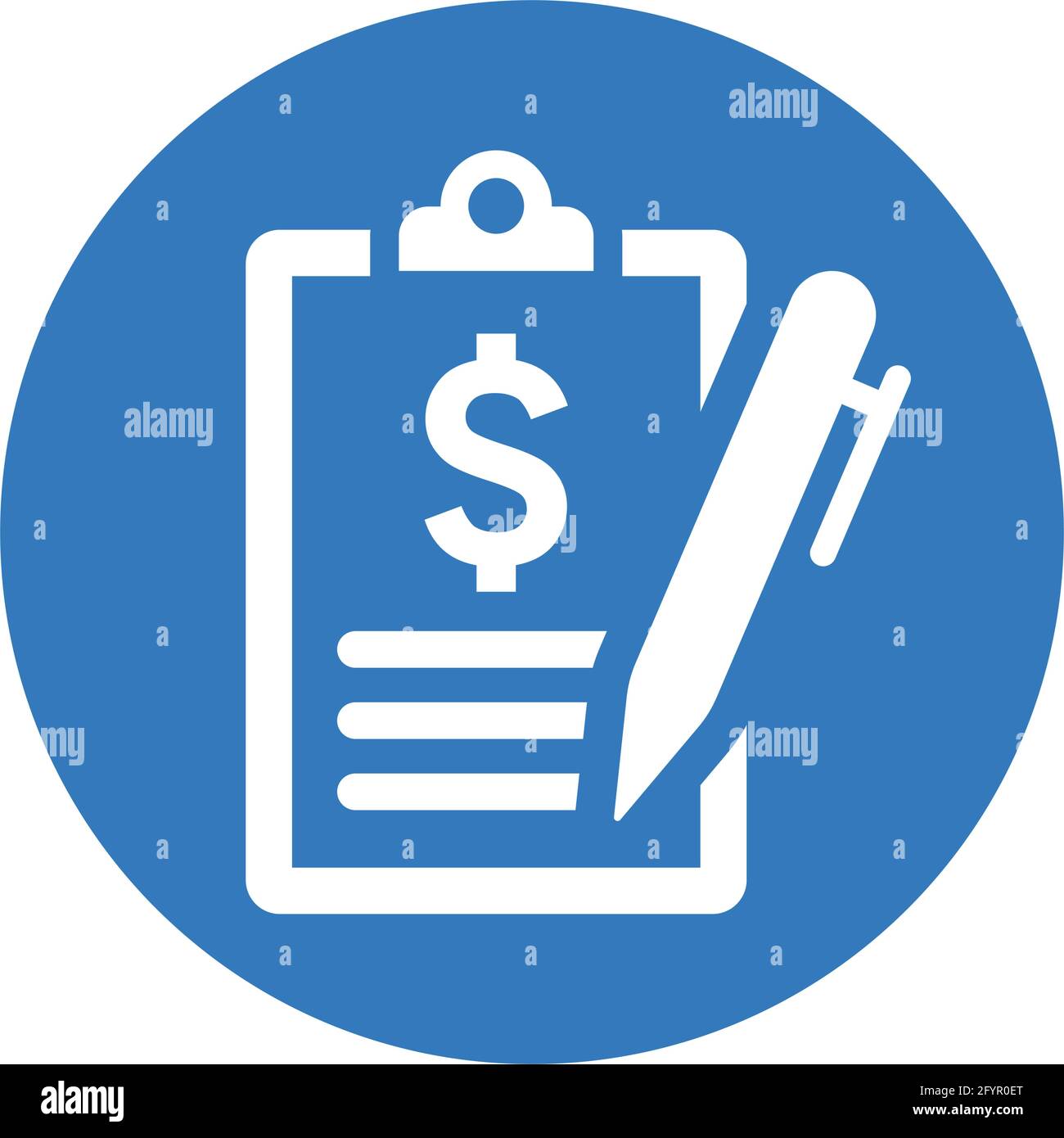 Contract sign icon. Simple vector illustration for various use Stock ...