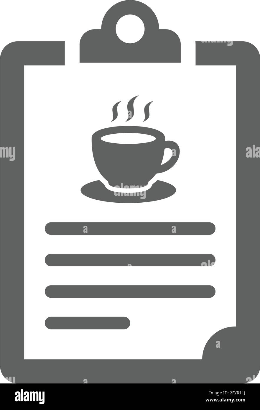 Coffee break, content icon is isolated on white background. Simple ...