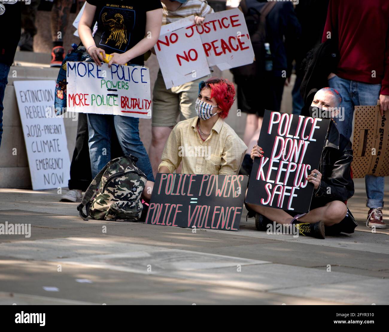 London, UK - 29th May 2021: Kill the Bill IV Protest Credit: Loredana Sangiuliano / Alamy Live News Stock Photo