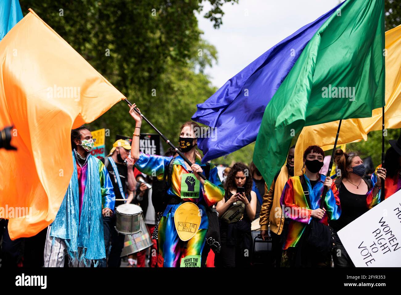 London, UK - 29th May 2021: Kill the Bill IV Protest Credit: Loredana Sangiuliano / Alamy Live News Stock Photo