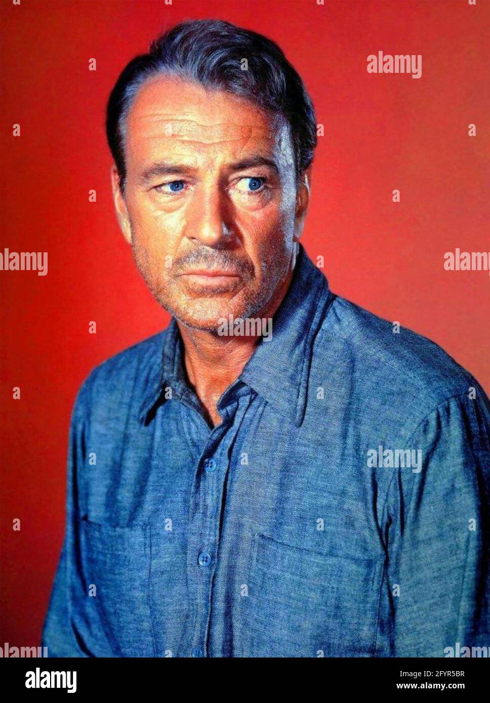 GARY COOPER (1901-1961) American film actor about 1955 Stock Photo