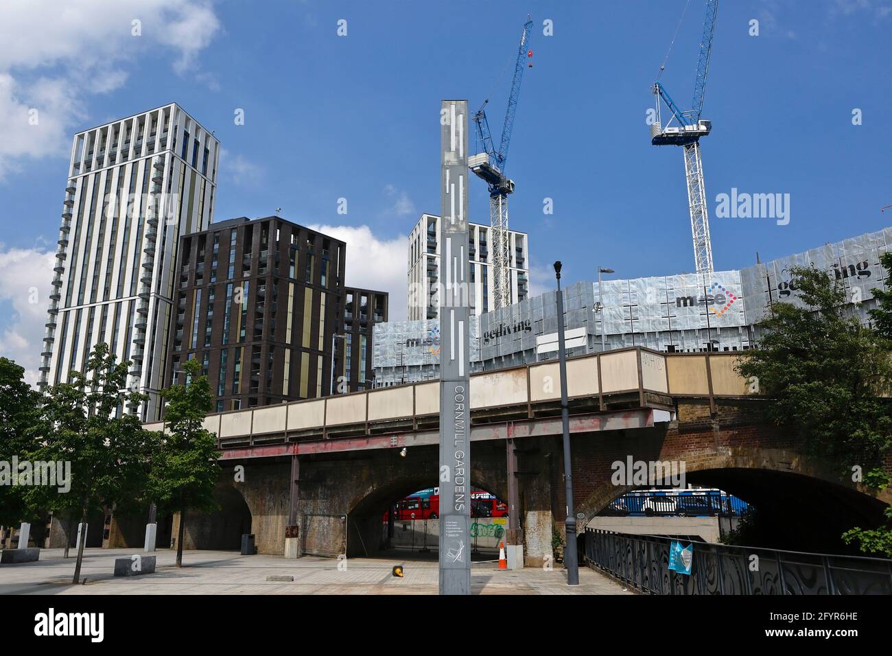 London (UK), 29 May 2021: Lewisham town centre's Gateway - Muse development. The build commenced in 2014 and will, when completed comprise of homes, o Stock Photo