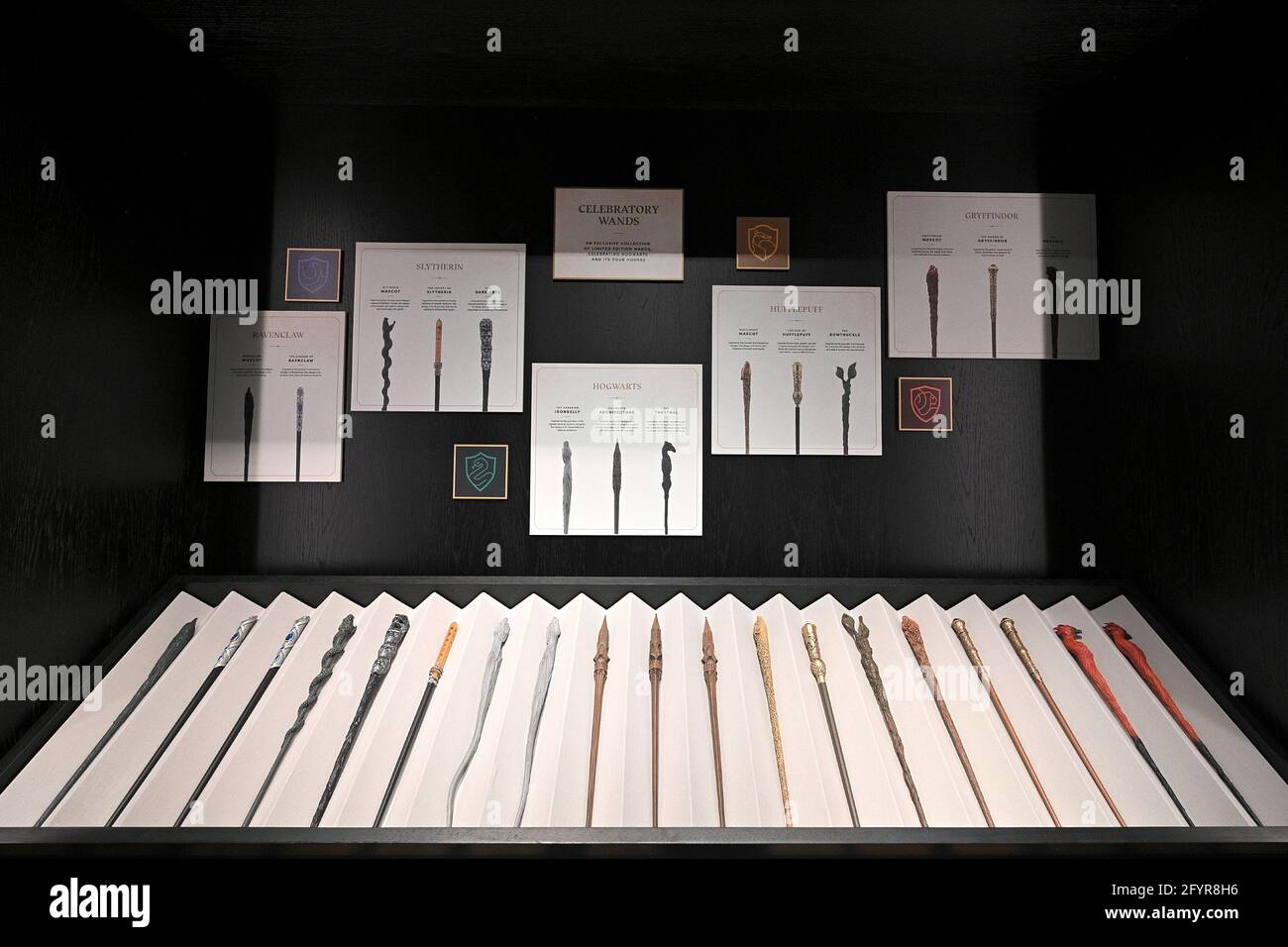 New York, USA. 29th May, 2021. Replicase of movie set wands used by