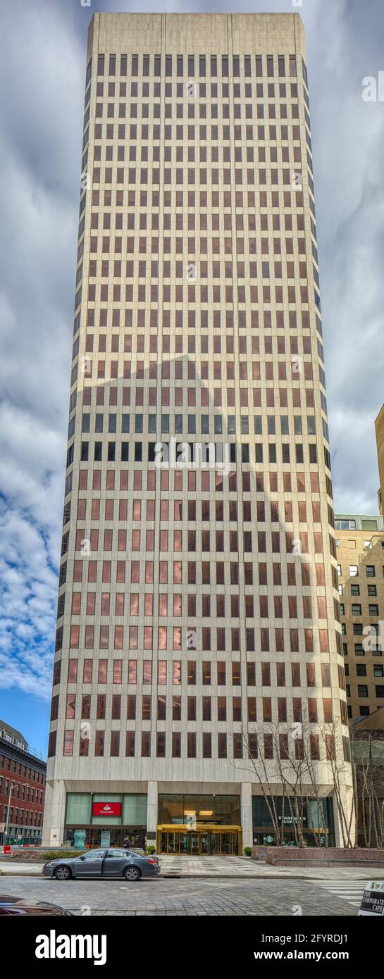 One Financial Plaza, aka Rhode Island Hospital Trust Tower, 1973, designed by John Carl Warnecke & Associates. Stock Photo