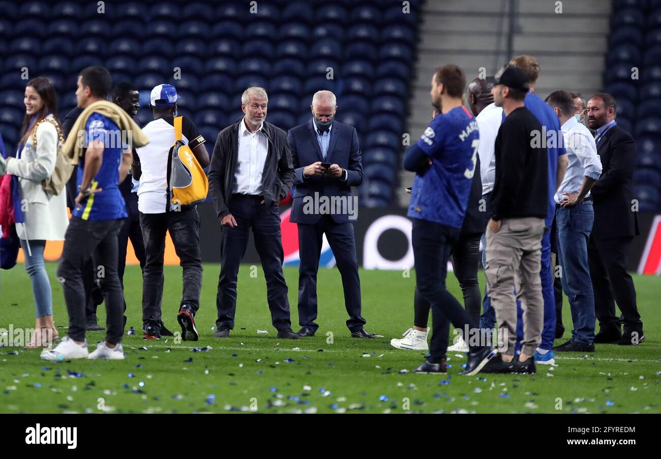 Chelsea owner Roman Abramovich following the UEFA Champions League final  match held at Estadio do Dragao in Porto, Portugal. Picture date: Saturday  May 29, 2021 Stock Photo - Alamy