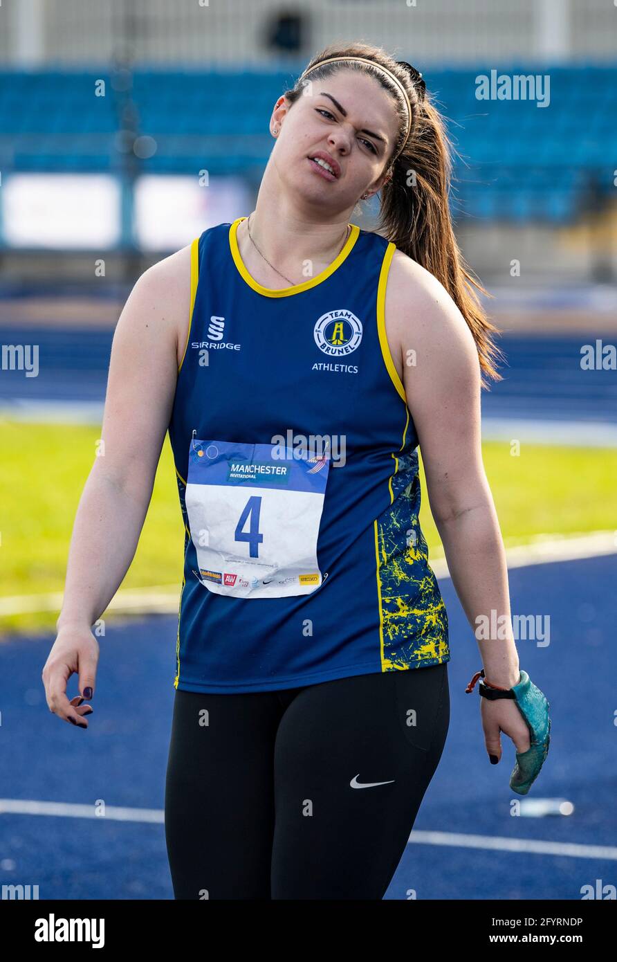 MANCHESTER - ENGLAND. 27 MAY: Katie Head competing in the