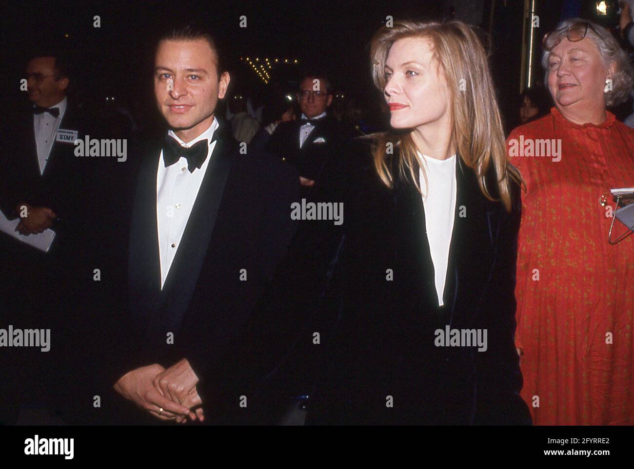 Michelle Pfeiffer And Fisher Stevens At "The Russia House" Universal 