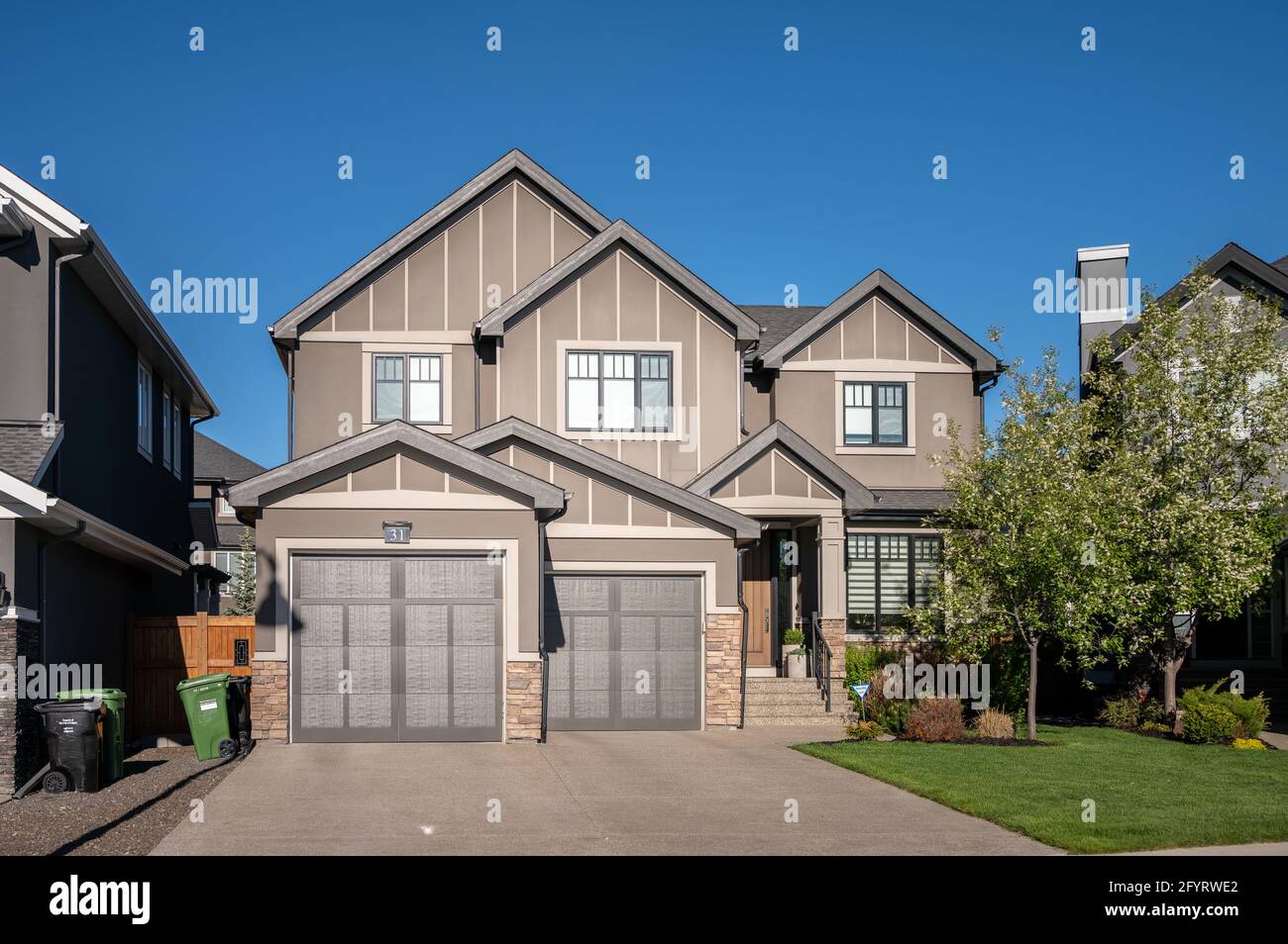 Calgary, Alberta May 29, 2021 Beautiful modern suburban home in