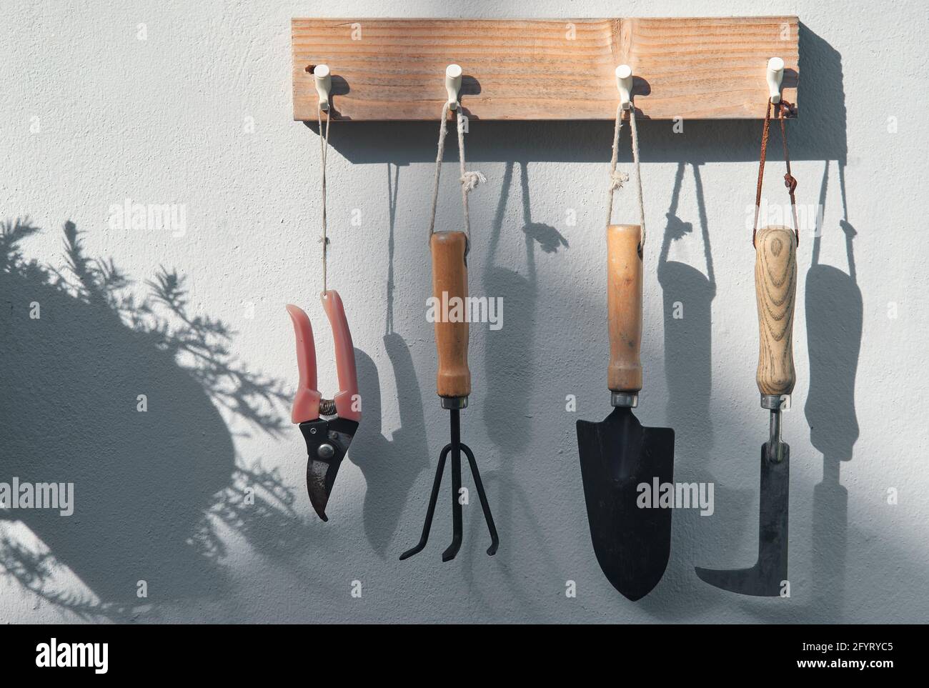 Hanging garden tools hires stock photography and images Alamy