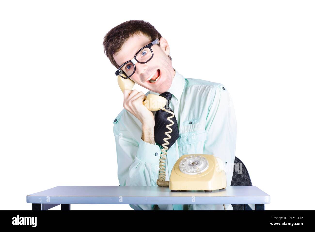 Awkward Sales Call Funny Salesman High Resolution Stock Photography and Images - Alamy