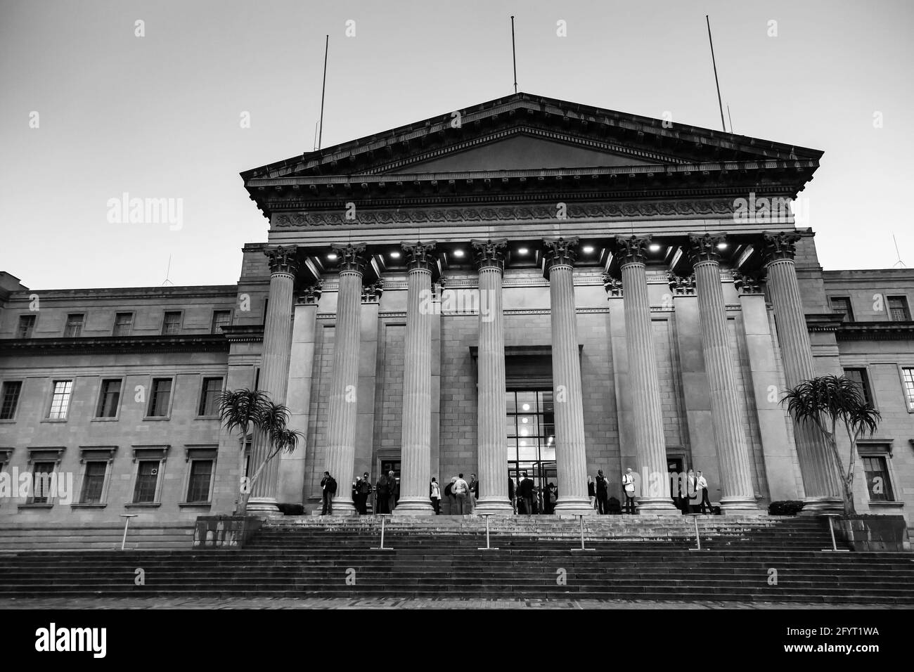 JOHANNESBURG, SOUTH AFRICA - Jan 05, 2021: Johannesburg, South Africa - November 24, 2014: Exterior view of the Great Hall at the University of the Wi Stock Photo