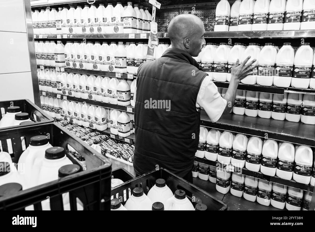 Stacking shelves supermarket hires stock photography and images Alamy