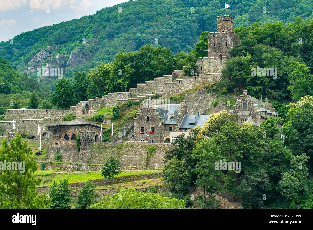 Burg Rheichenstein, Trechtinghausen, Rhineland-Palatinate, Germany Stock Photo