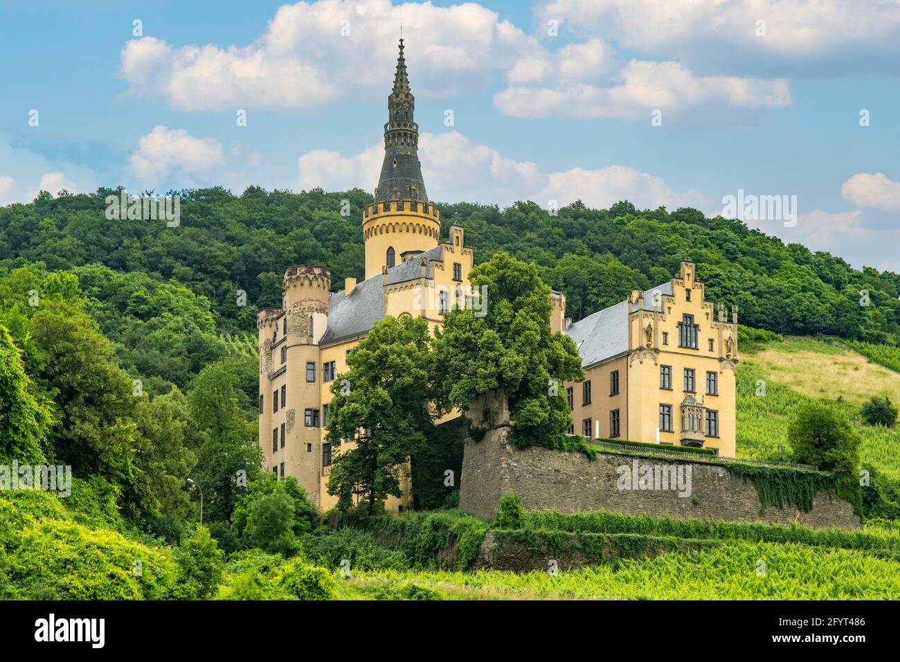 Schloss Ahrenfels, Neuwied, Rhineland-Palatinate, Germany Stock Photo