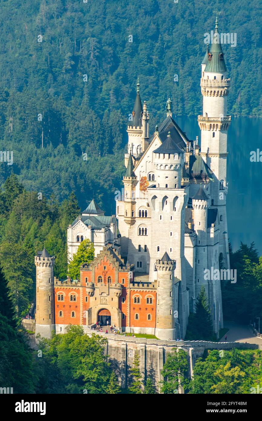 Schloss Neuschwanstein, Hohenschwangau, Germany Stock Photo