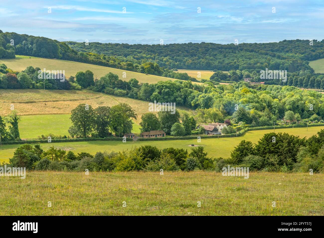 Watlington Hill, The Chilterns, Oxfordshire, England Stock Photo