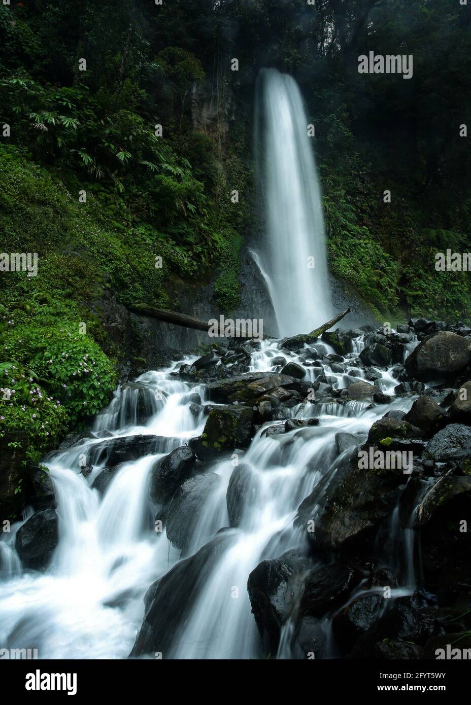 B, INDONESIA - Jun 03, 2017: The waterfall at west java indonesia Stock ...
