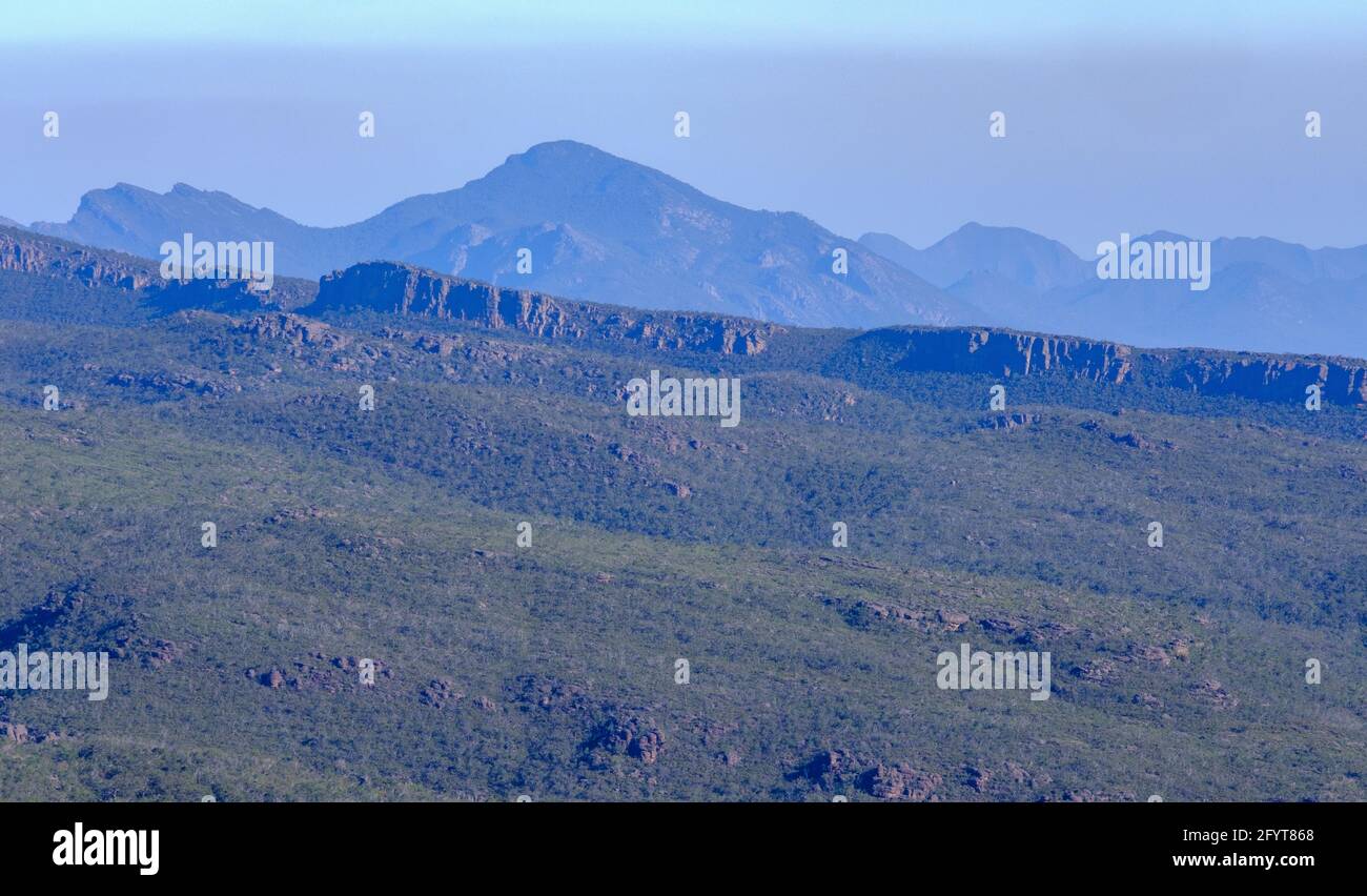 View from Reed Lookout, Grampians National Park, Victoria, Australia Stock Photo