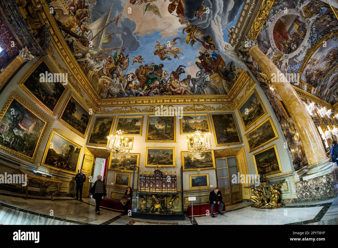 The interior decoration of Colonna palace in rome Stock Photo - Alamy