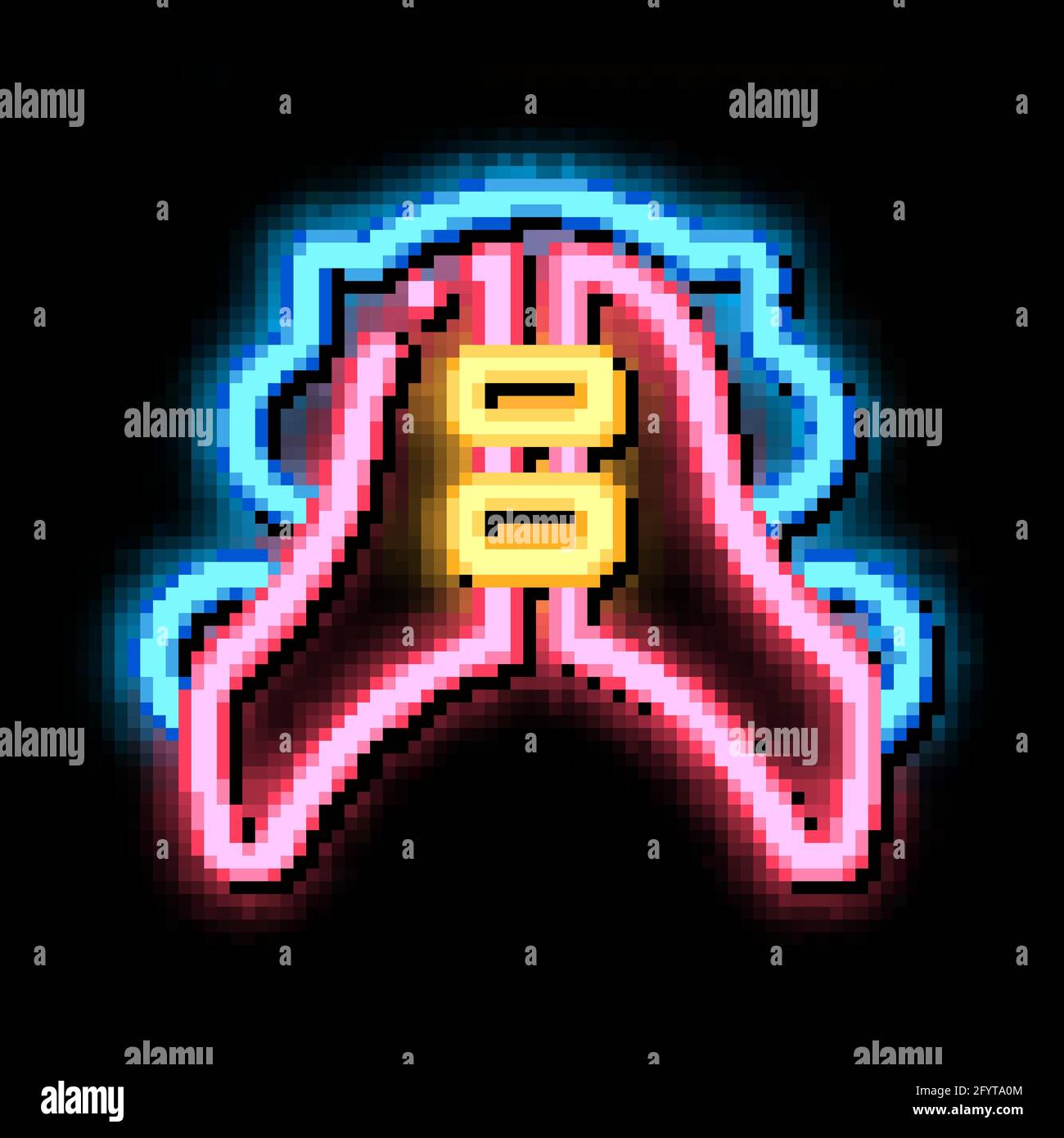 Dental Plate Stomatology neon glow icon illustration Stock Vector Image ...