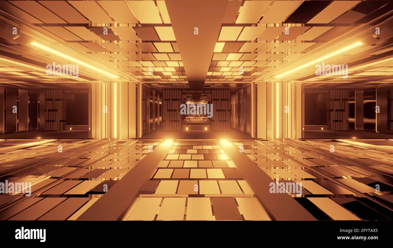 A 3D rendering of a futuristic background with geometric shapes and ...