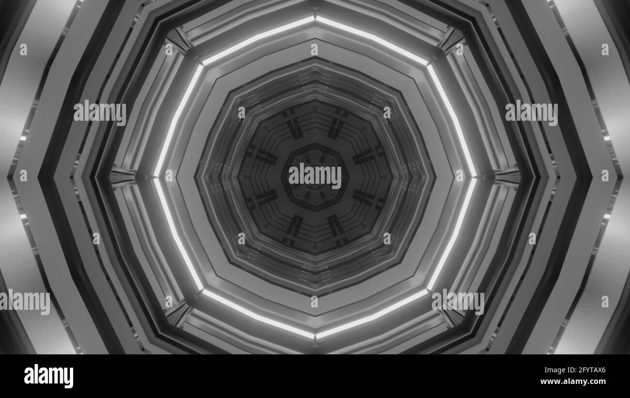 A 3D rendering of a futuristic background with geometric shapes and ...