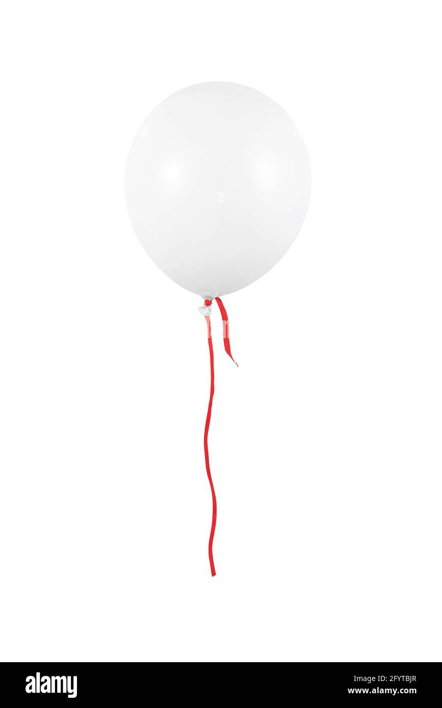Single red helium balloon on hi-res stock photography and images - Alamy