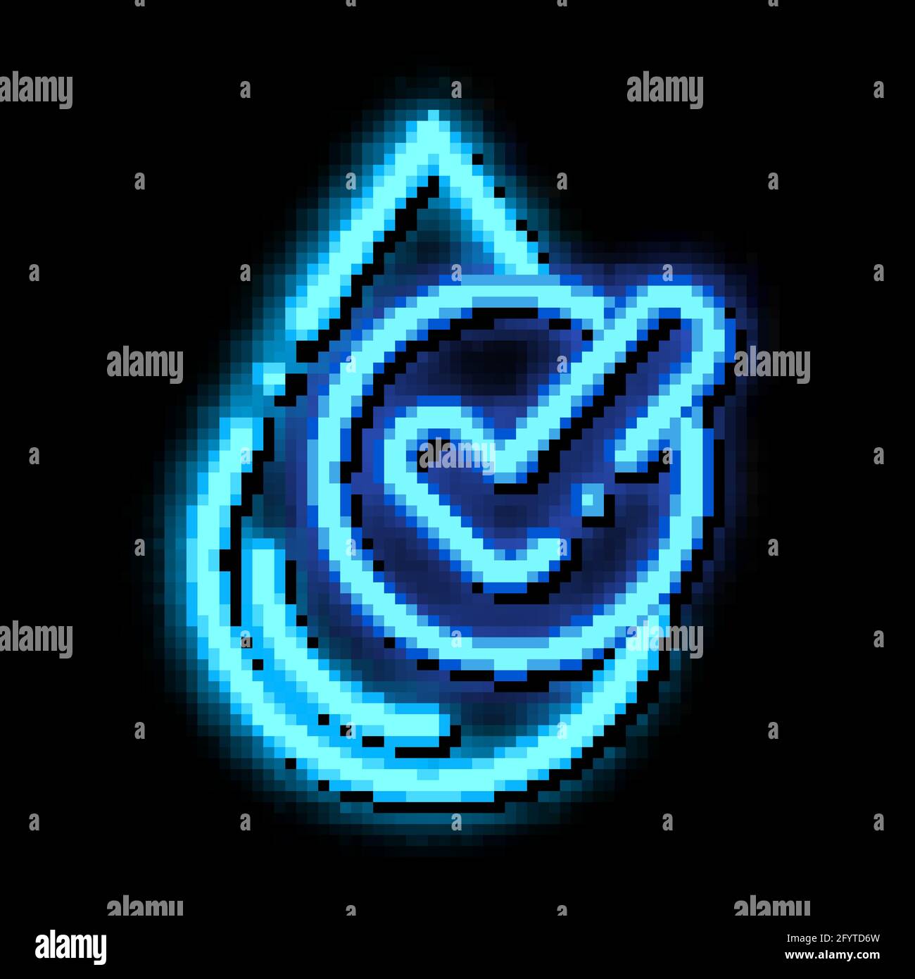 Water Drop And Recycling Mark Vector Sign Icon Stock Vector