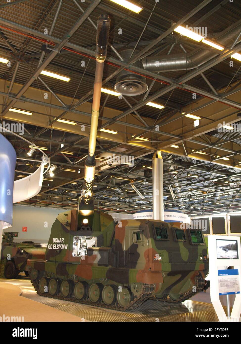 DONAR 155mm self-propelled howitzer at Eurosatory 2008 military exibition Stock Photo