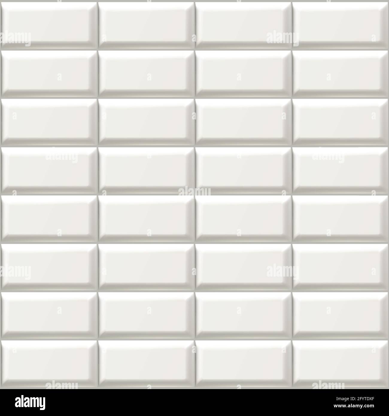 3d realistic vector isolated icon illustration of white bathroom tiles ...