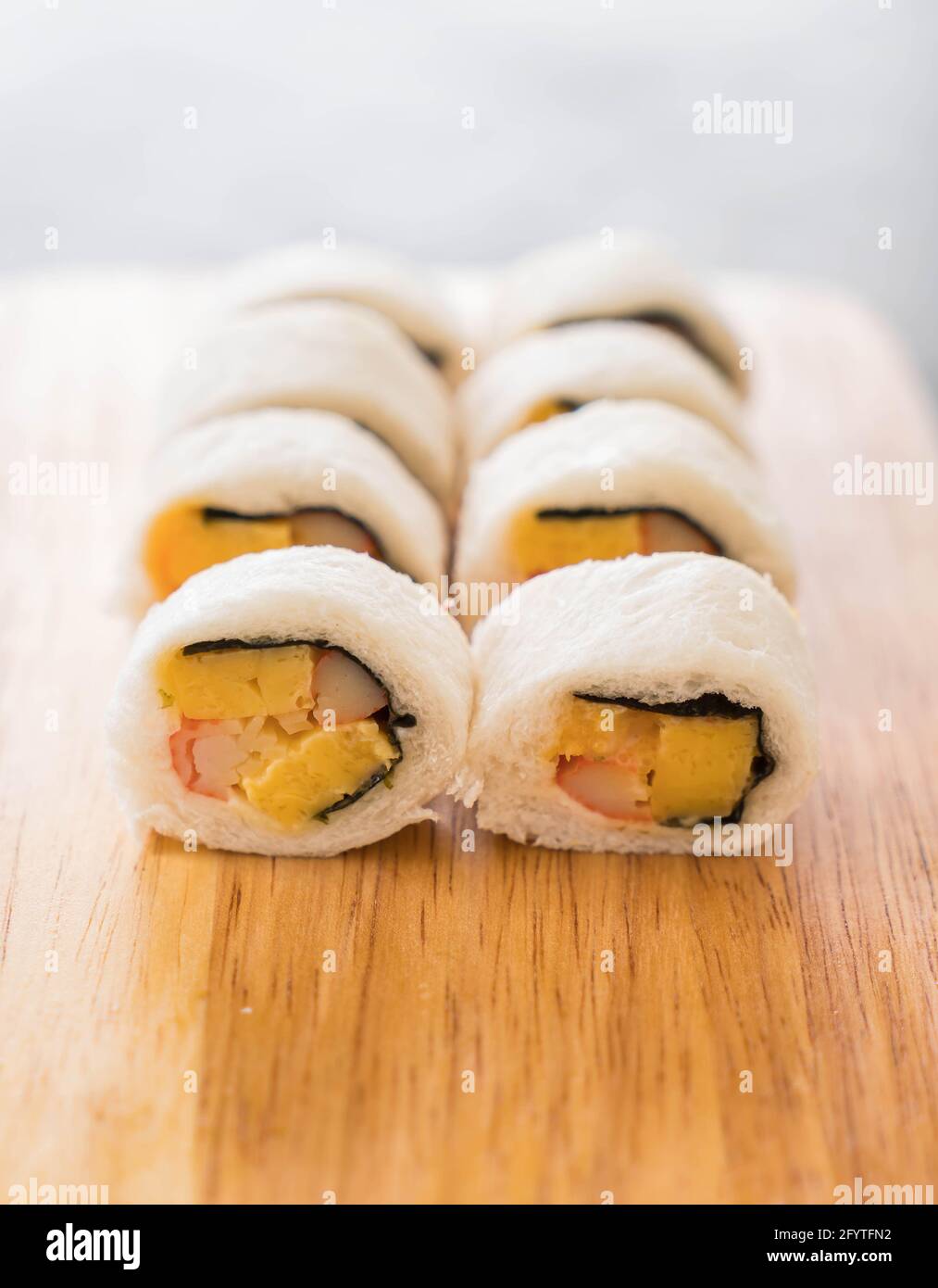 sushi sandwich roll - fusion food Stock Photo