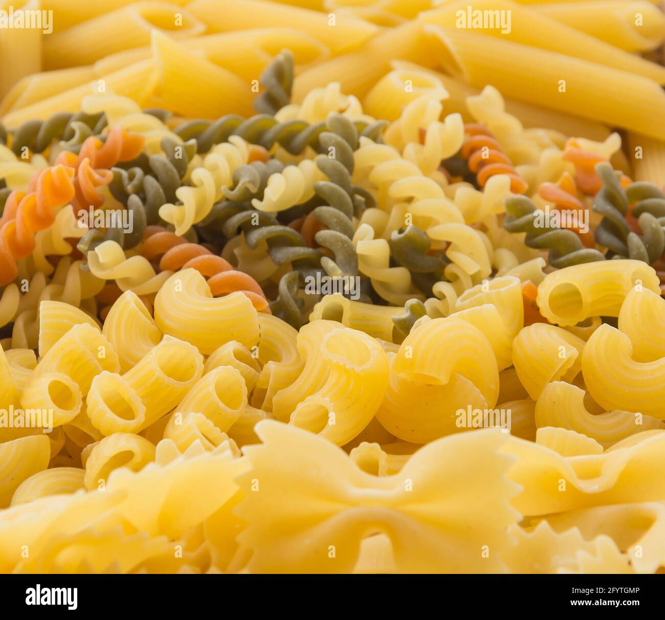 dry pasta spaghetti with ingredient Stock Photo Alamy