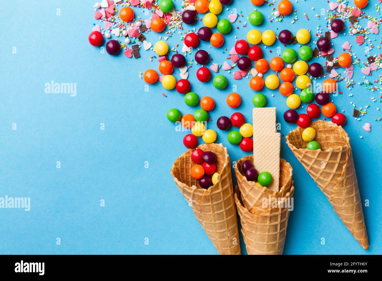 Tasty Appetizing Party Accessories Happy Birthday Sweet Treat Swirl Candy Lollypop Colorful Letters On Bright Background Top View Fashion Conceptual H Stock Photo Alamy