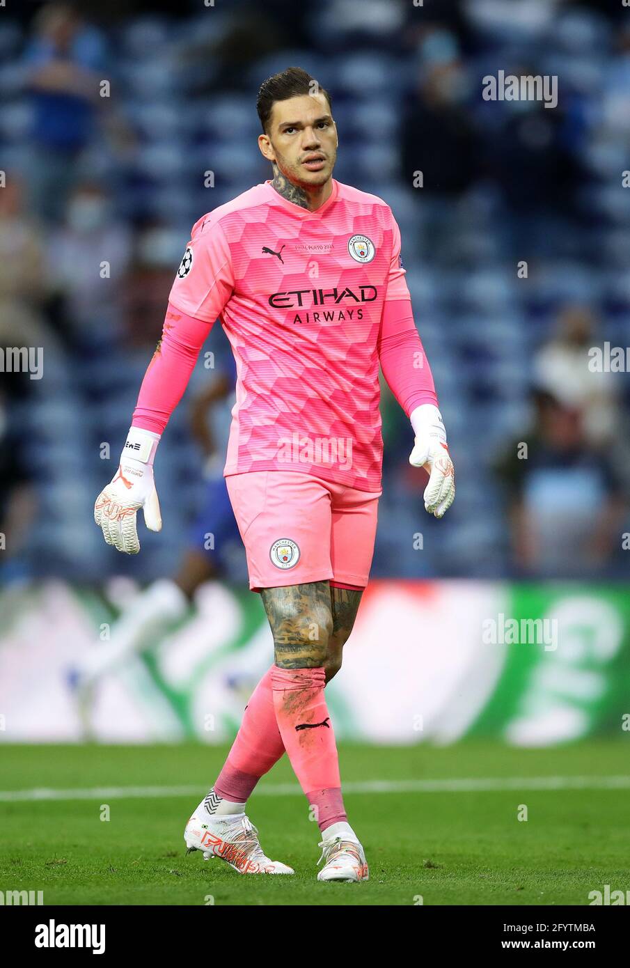 Porto, Portugal, 29th May 2021. Ederson of Manchester City during the UEFA  Champions League match at the Estadio do Dragao, Porto. Picture credit  should read: David Klein / Sportimage Stock Photo - Alamy