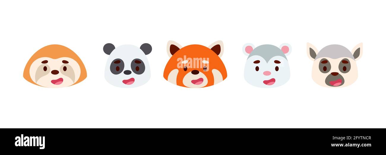 Cute Little Jungle Animals Heads Set Collection Funny Animals Characters For Kids Cards Baby Shower Birthday Invitation House Interior Bright Col Stock Vector Image Art Alamy Cute Little Jungle Animals Heads Set Collection Funny Animals Characters For Kids Cards Baby Shower Birthday Invitation House Interior Bright Col Stock Vector Image Art Alamy