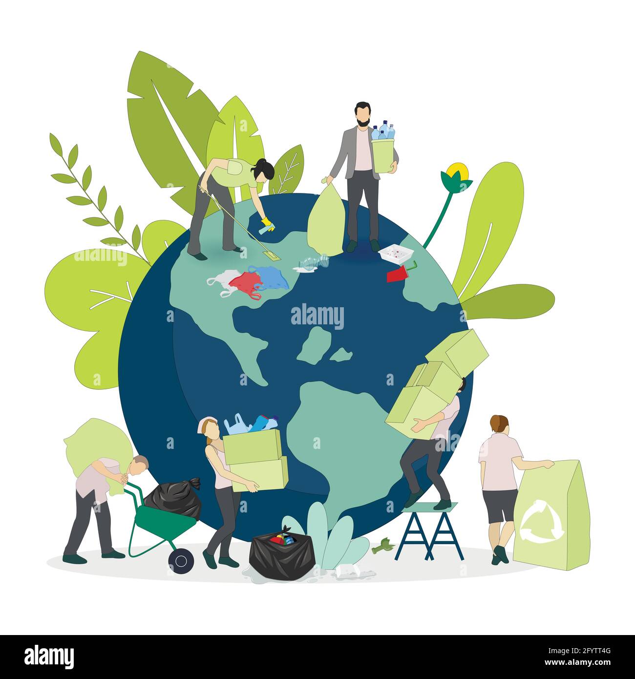 Save Earth Ecology Vector & Photo (Free Trial)