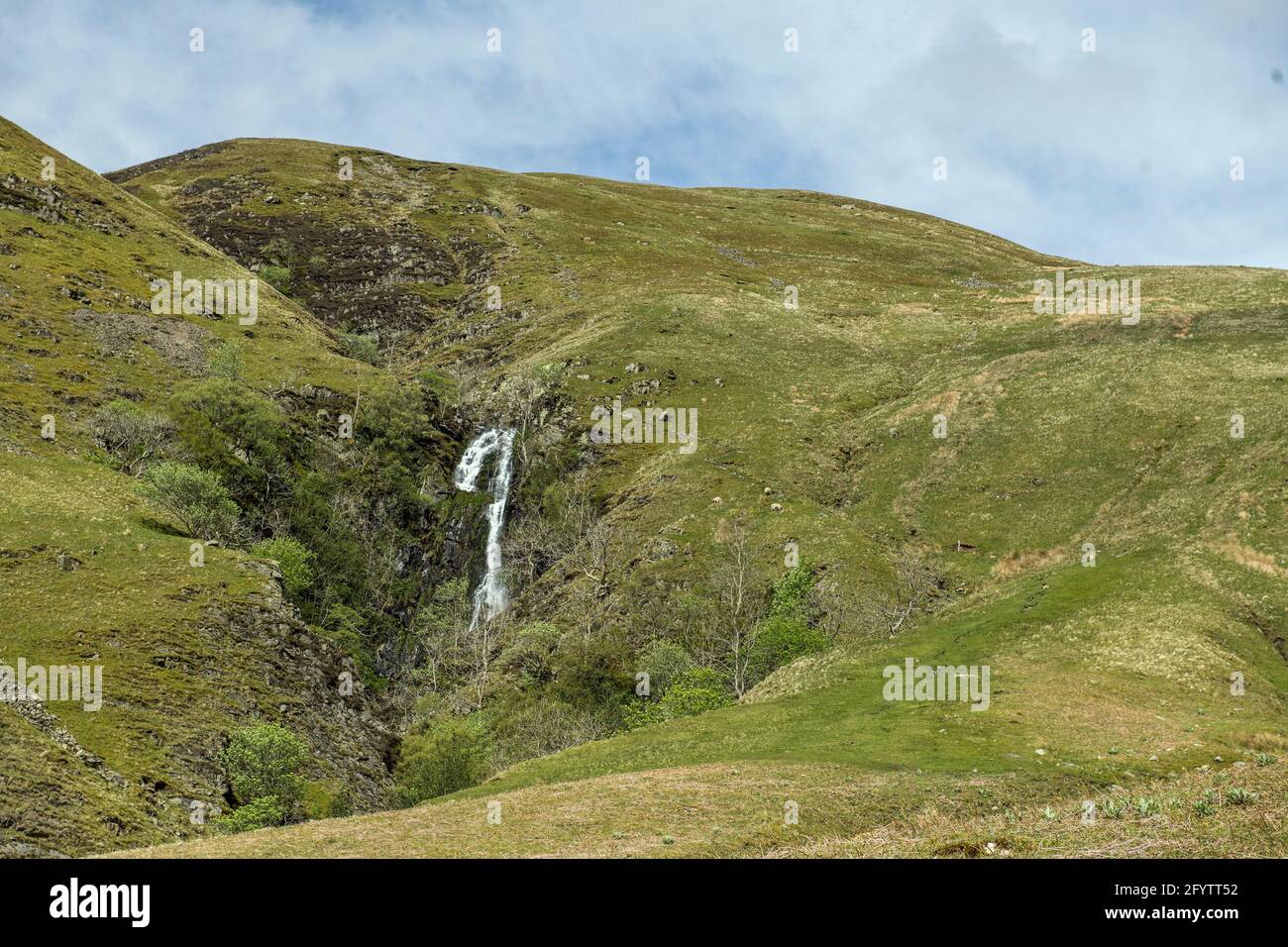 Cautley Spout in the Howgill Fells Cumbria North West England in May Stock Photo