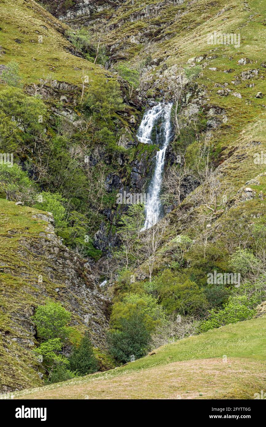 Cautley Spout in the Howgill Fells Cumbria North West England in May Stock Photo